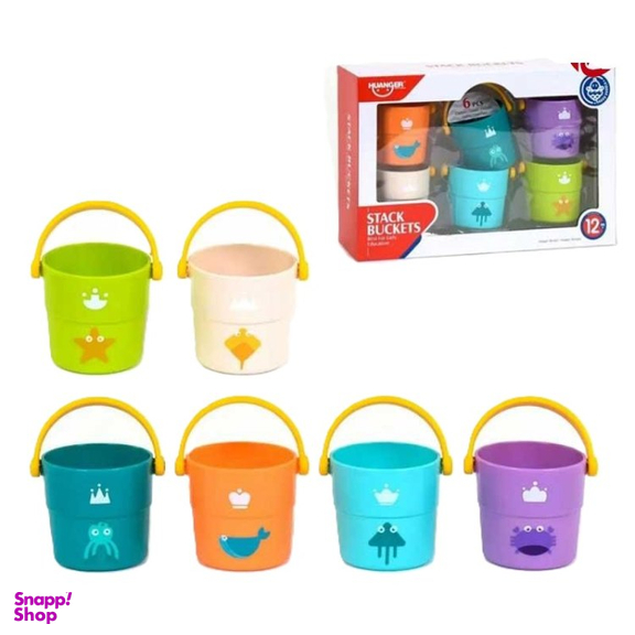 اسباب بازی هانگر مدل سطل کد He-0223 بسته 6 عددی