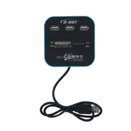 USB هاب و کارت خوان 7 پورت 2.0 USB کمبو دی نت مدل KOS-9018