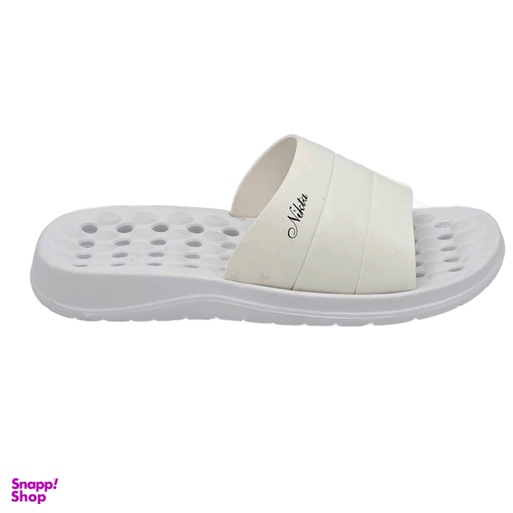 دمپایی حمام نیکتا کد 078 رنگ سفید