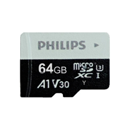 کارت حافظه microSDHC فیلیپس مدل A1-V30 کلاس 10 استاندارد UHS-I U3 سرعت 80MBps ظرفیت 64 گیگابایت