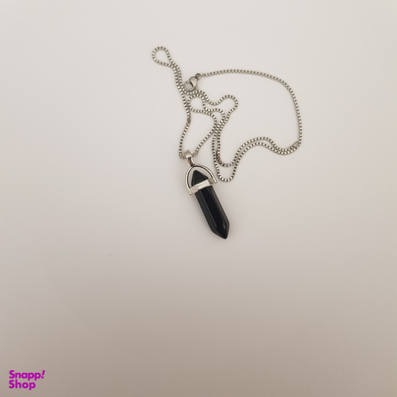 گردنبند سنگ مدل چاکرا کد 256 رنگ مشکی