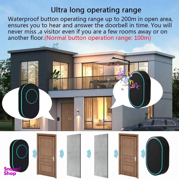 زنگ بی سیم هوشمند در مدل Smart b2 مجموعه 2 عددی