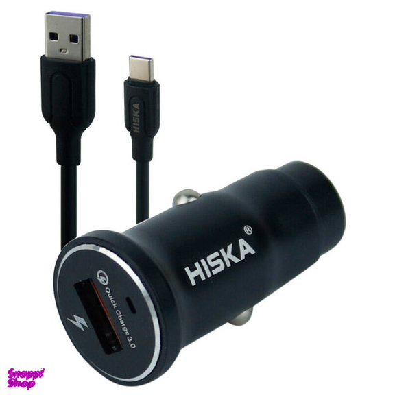 شارژر فندکی هیسکا مدل CC-301Q به همراه کابل USB Type-C