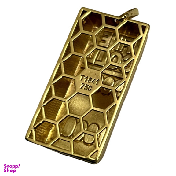 پلاک گردنبند طلا 18 عیار زنانه الوند گلد مدل شمش کد 73530