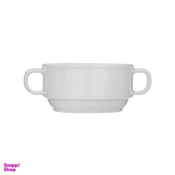 پیاله دسته دار 10 سانتی متری چینی زرین ایران مدل هتلی ۴۹ درجه عالی