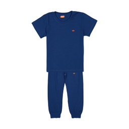 ست لباس راحتی پسرانه مادر مدل راک رنگ آبی نفتی