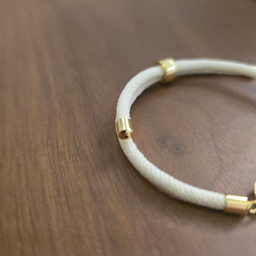 دستبند طلا 18 عیار زنانه شمیم گلد گالری مدل بی‌ نهایت قلب و حرف A کد D42-19