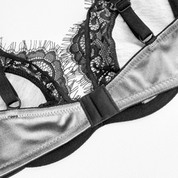 ست سوتین و شورت زنانه نوشه پوش مدل پلانچ کد 85001 رنگ طوسی