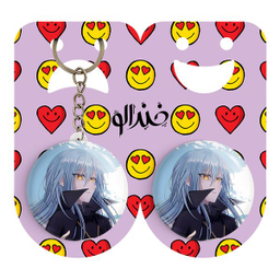 پیکسل خندالو مدل ریمورو تمپست انیمه اسلایم کد 13115 به همراه جاکلیدی