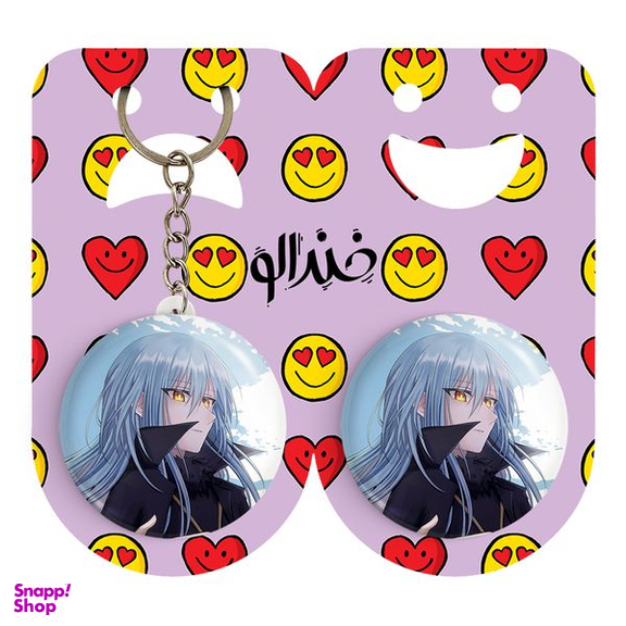 پیکسل خندالو مدل ریمورو تمپست انیمه اسلایم کد 13115 به همراه جاکلیدی