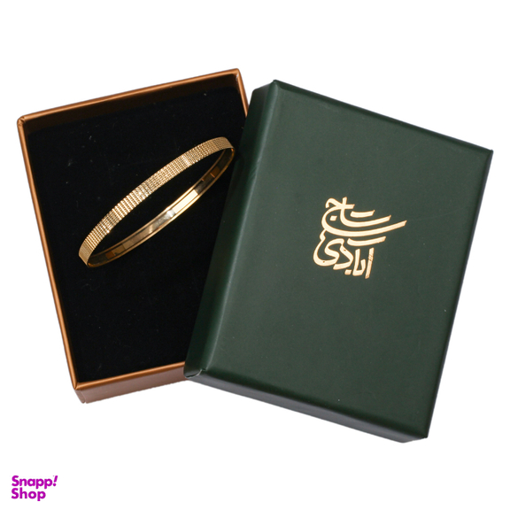 النگو طلا 18 عیار زنانه گالری تاج آبادی مدل تراش اسپرلوس کد 664