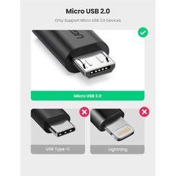 تبدیل Micro USB Male OTG به USB 2.0 A Female یوگرین مدل US133 کد 10396