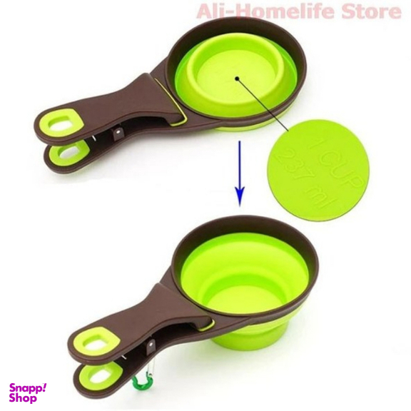 پیمانه غذای سگ و گربه مدل تاشو کد 97 سایز L