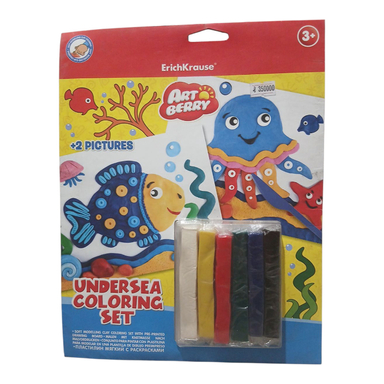 خمیر بازی 6 رنگ مدل نقاشی طرح دریایی