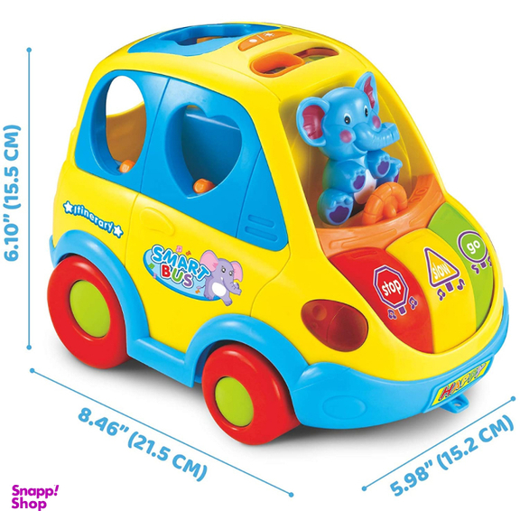 ماشین موزیکال فیلی هولی تویز مدل 896 Learning Educational Toys Cartoon Car Funny Kid Bus Game Matching Game
