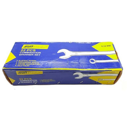آچار یکسر تخت و یکسر رینگی سان تولز مدل AJ-6/32MM-022 مجموعه 22 عددی