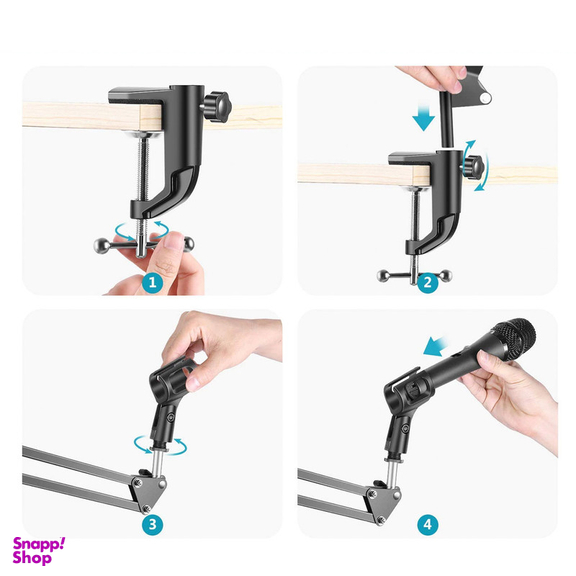 کارت صدا استودیو وسکات مدل v8 به همراه میکروفون کاندنسر و پایه