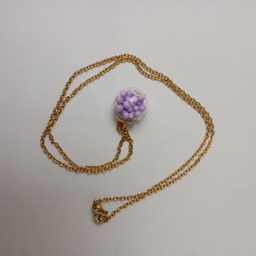 گردنبند گوی یاسی کد 3130177