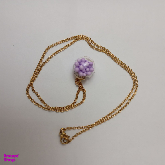 گردنبند گوی یاسی کد 3130177