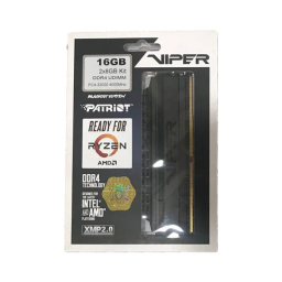 رم دسکتاپ دو کاناله 4000 مگاهرتز CL19 پتریوت مدل Viper Blackout ظرفیت 8 گیگابایت بسته 2 عددی