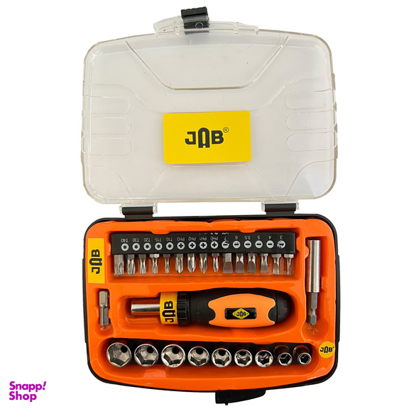 سری بکس و پیچ گوشتی جاب مدل JB-2727  مجموعه 27 عددی