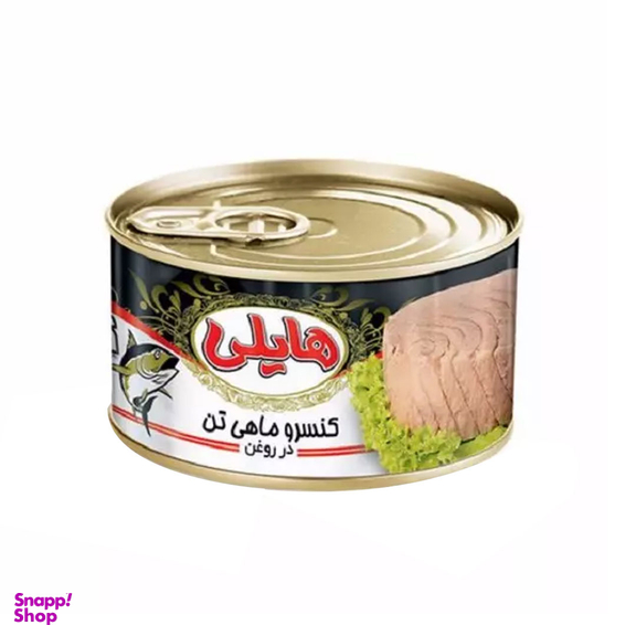 کنسرو ماهی تون در روغن هایلی وزن 180 گرم