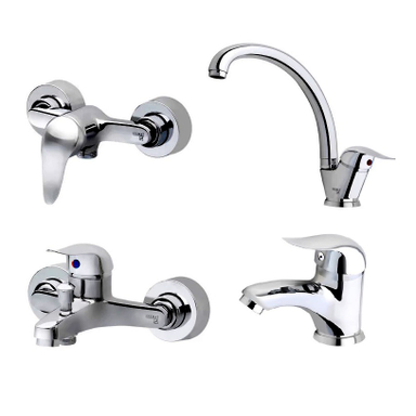 ست شیرآلات حکمت نشان مدل اکونومی مجموعه 4 عددی