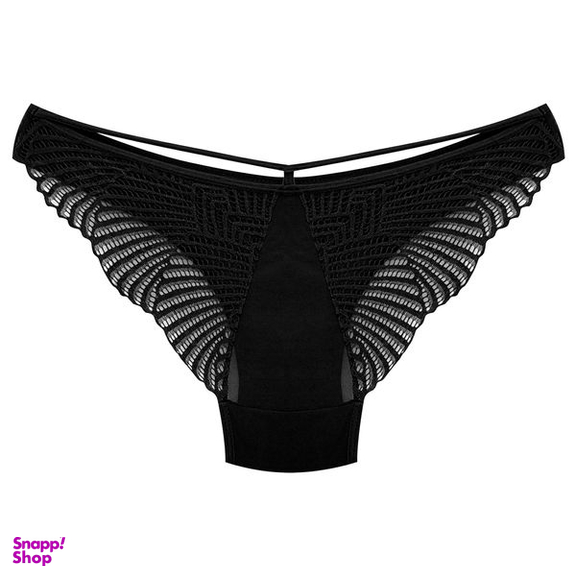 ست شورت و سوتین زنانه میسا مدل فنردار گیپوری کد 4735-6115 رنگ مشکی