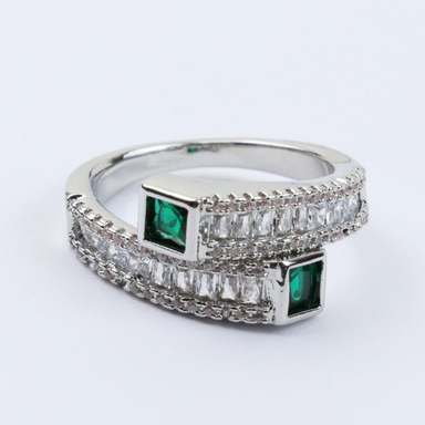 انگشتر دخترانه دولاین فول نگین کد 407044018