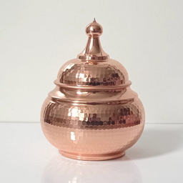 آجیل خوری مسی مدل بدون پایه گنبدی کد ZH228.3