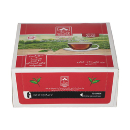 چای سیاه عصرانه نیم ریز دبش وزن 500 گرم به همراه 20 عدد چای کیسه ای خانواده