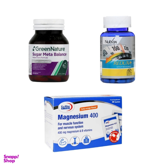 پک کاهش تمایل به شیرینی و اشتهای کاذب مجموعه 3 عددی