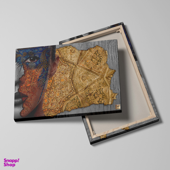 تابلو بوم نقاشی خط چارگوش کد 2585