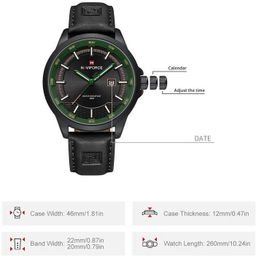 ساعت مچی عقربه ای مردانه نیوی فورس مدل NF9248L BGNB