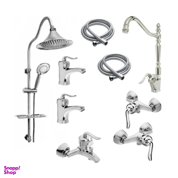 ست شیرآلات ایران گروه مدل قاجاری مجموعه 9 عددی