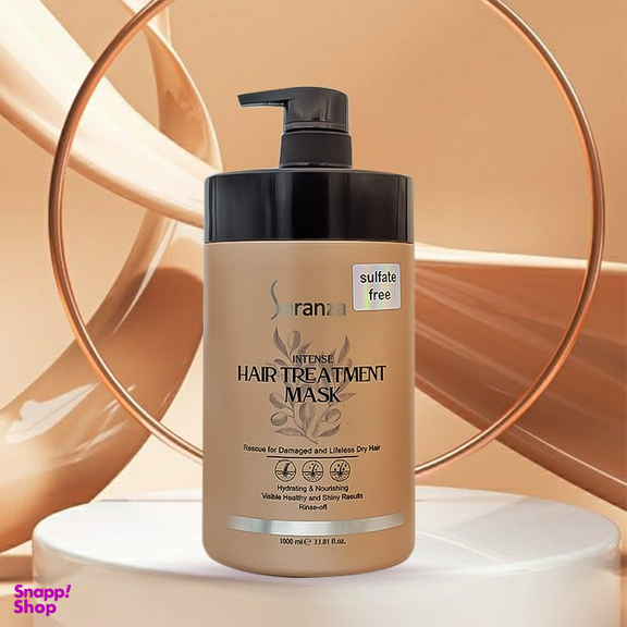 ماسک مو ترمیم کننده قوی سرانزا مدل intense hair treatment حجم 1000 میلی‌ لیتر