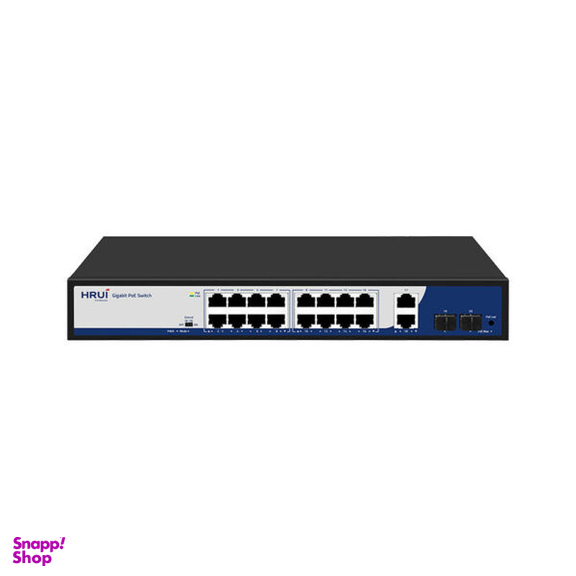 سوئیچ شبکه 16 پورت اچ آر یو آی مدل HR900-AFG-1622S-300