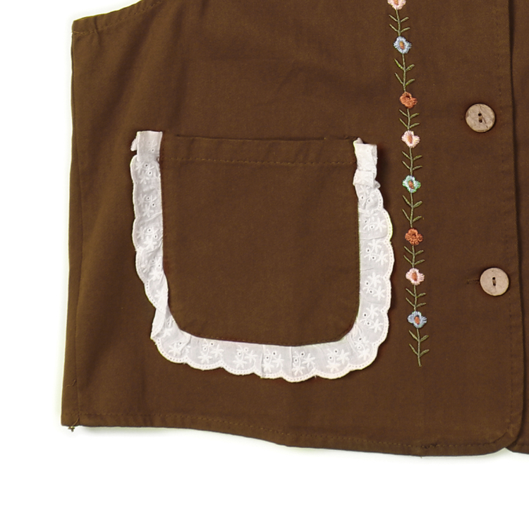 جلیقه رسمی زنانه مدل 66 رنگ قهوه ای