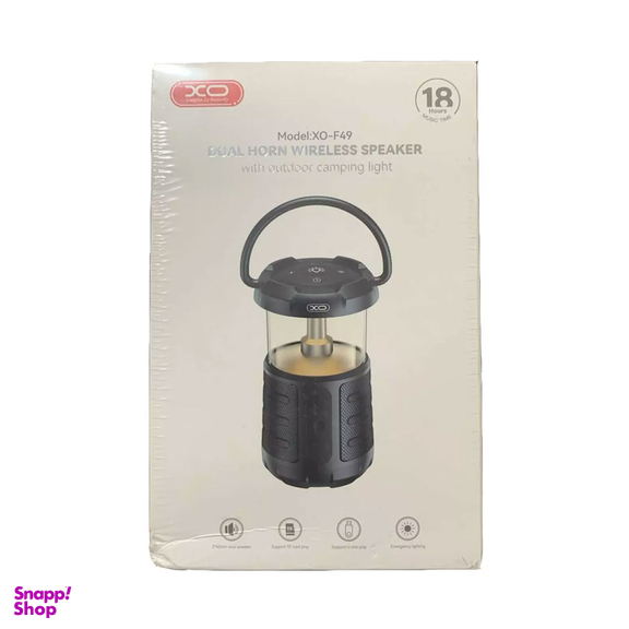 اسپیکر بی سیم بلوتوثی و چراغ کمپینگ شارژی ایکس او مدل F49