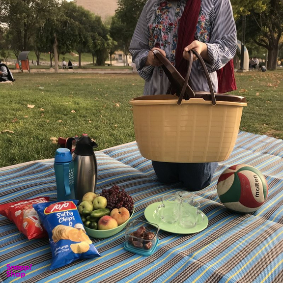 زیر انداز سفری راحل مدل حصیری یک تکه کد 4