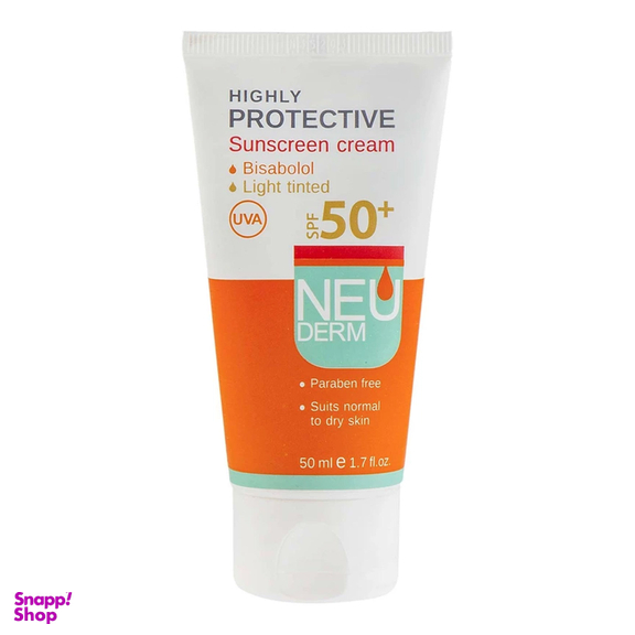 کرم ضد آفتاب نئودرم مدل Light Tinted رنگی حجم 50 میلی‌ لیتر مجموعه 2 عددی