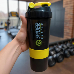 شیکر اسپایدر مدل سه تکه کد 8 گنجایش 0.5 لیتر