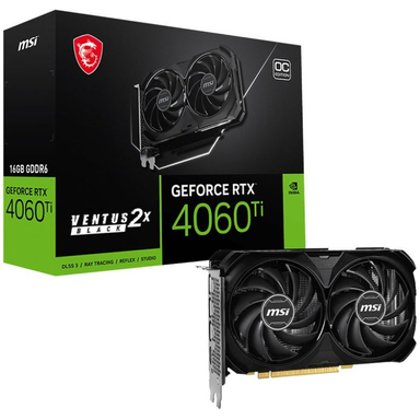 کارت گرافیک ام اس آی مدل GeForce RTX 4060 Ti VENTUS 2X BLACK 16G OC