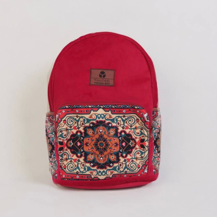 کوله پشتی یوتاب مدل جیب ساده با طرح سنتی کد 10002100E