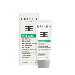 بی بی کرم ضد آکنه اریکه مناسب پوست مختلط و چرب رنگ بژ طلایی حجم 30 میلی لیتر