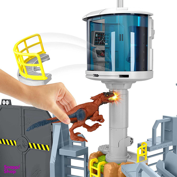 اکشن فیگور ماتیل مدل Jurassic World Outpost Chaos Playset
