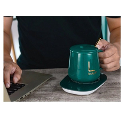 ماگ حرارتی لاکی مدل Temperature Cup به همراه صفحه گرم کن برقی
