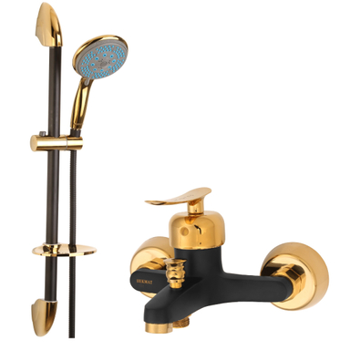 شیر حمام حکمت نشان مدل چکاوک کد MT به همراه علم دوش