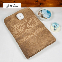 حوله حمامی دنیز طرح آنیسا سایز 100×160 سانتی متر