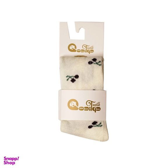 جوراب شلواری دوازده نوزادی مدل گیلاسی